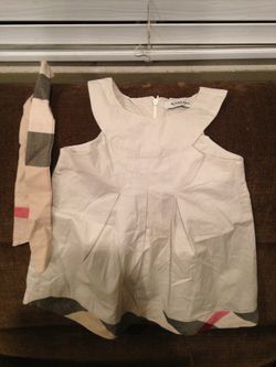 Burberry baby girl dress 12 month