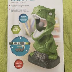 Discovery Hungry T-Rex Feeding Game Foam Ball Launcher New!