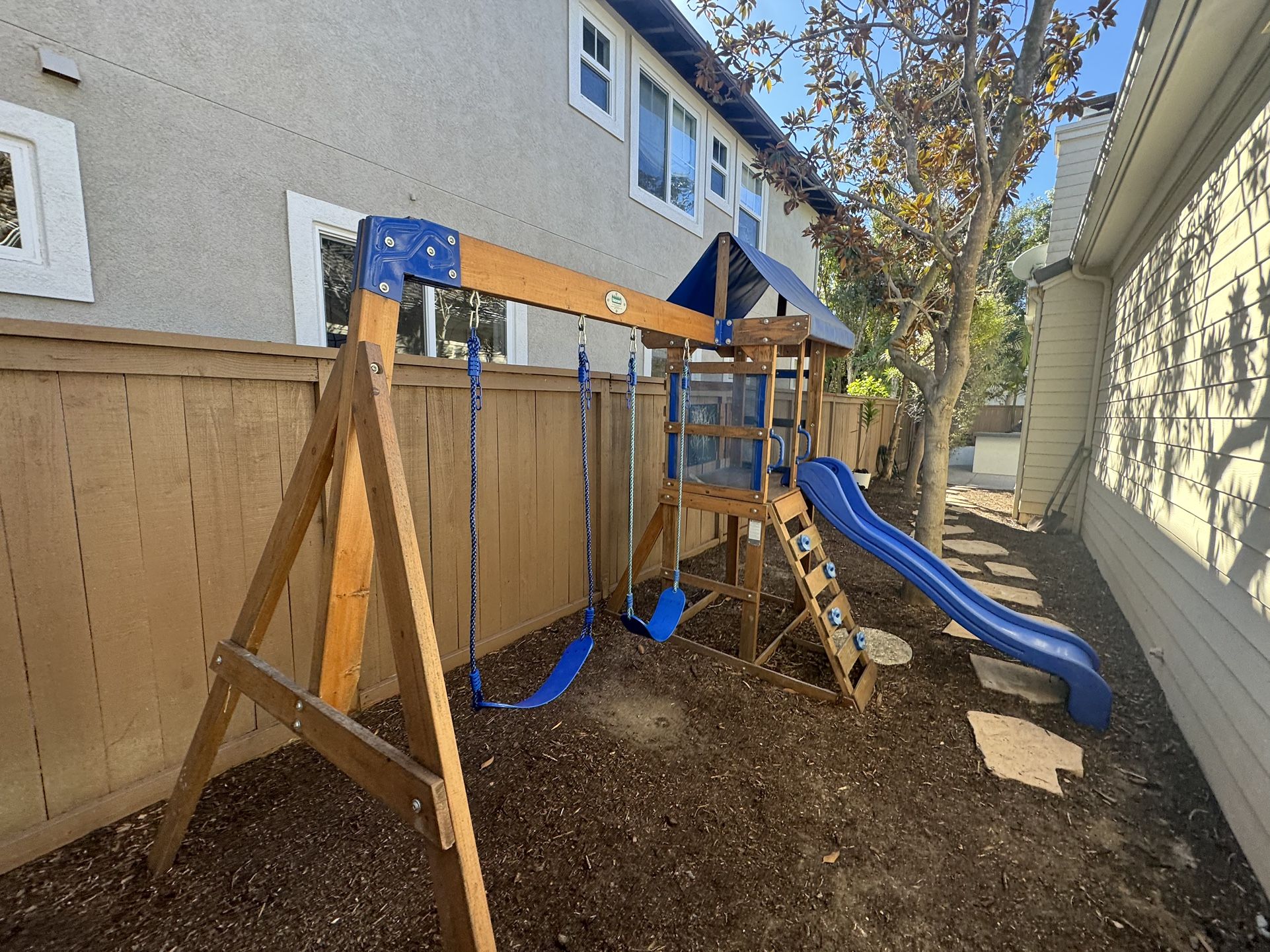Outdoor wooden playset