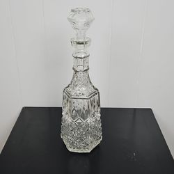 Vintage *EMPTY* Cambridge Decanter & Stopper by Libbey Glass Company