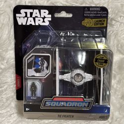 Star Wars Jazwares Micro Galaxy Squadron White Tie Fighter Chase 1 of 5000 #0013 Ultra Rare New