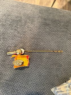 Polished brass Toliet tank trip lever and brass angle stop- brand new
