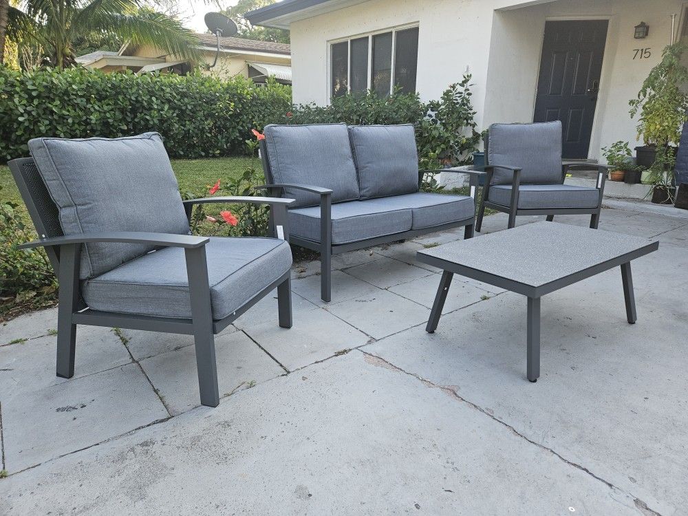 New And Assembled High Quality Aluminum Outdoor Patio Set