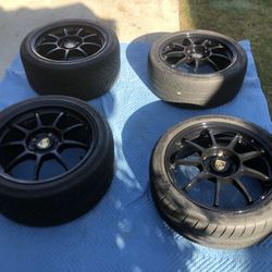 Porsche Wheels 911 C4 OZ Racing Wheels Like New W Michelin Pilot Sport Tires