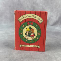 1977 Christmas Cookie Book Mini Illustrated Hardcover Dust Jacket