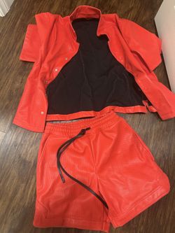 Used red fashion nova 2 piece set size (M)