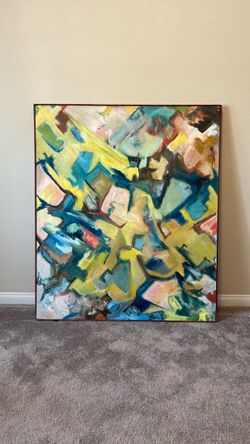 53” x 45” original oil painting with frame