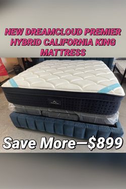 NEW DREAMCLOUD PREMIER HYBRID CALIFORNIA KING MATTRESS
