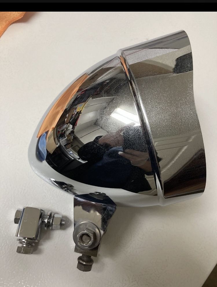 1-5400TWCA 5¾" TRADEWINDS MARIAH HEADLIGHT ASSEMBLY, SMOOTH CHROME PLATED