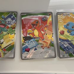 Pokemon TCG First Partner Illustration Collection Series 1 Kanto GEN 1 Starters