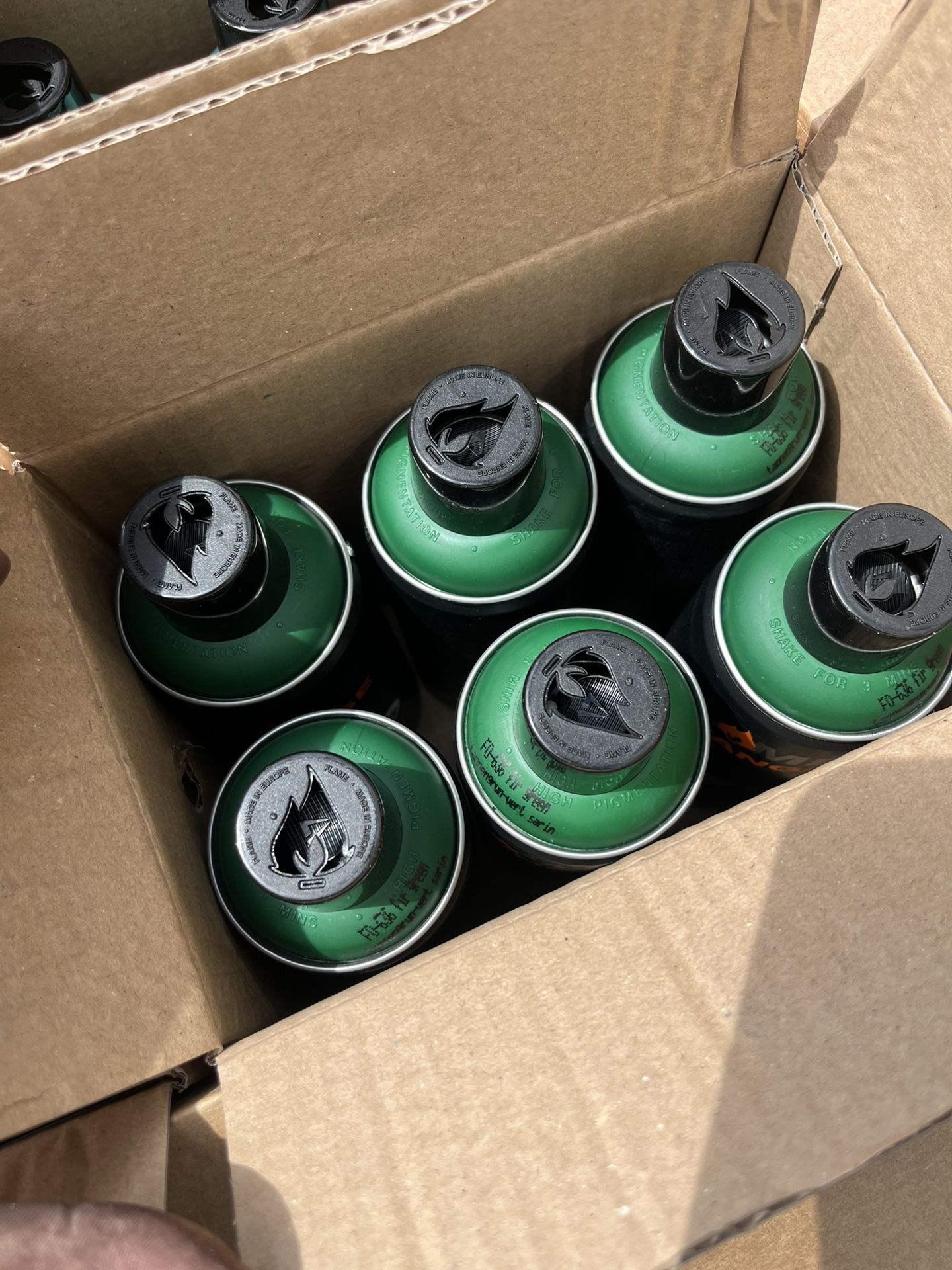 Flame Orange Spray Paint