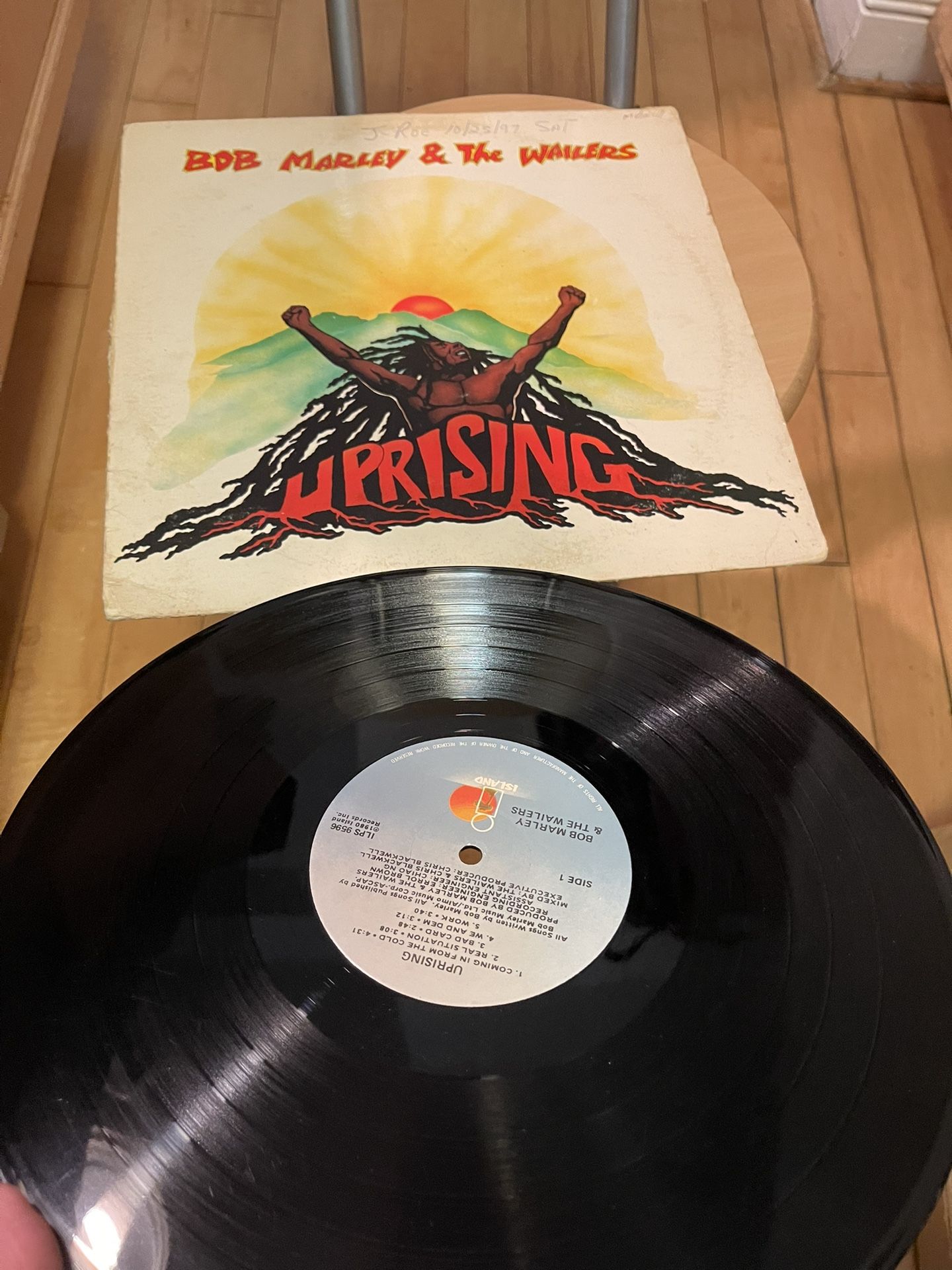 Bob Marley & The Wailers Uprising Vinyl LP 1980 record reggae.