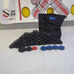 Hockey Pucks (50) w/ Bag 