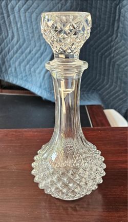 Vintage Cristal d'Arques Longchamp 24% Lead Crystal Decanter with Stopper