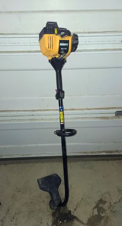 Bolens BL110 Weed wacker is a lightweight, 25cc, 2-cycle gas string trimmer 16-inch cutting swath and a balanced curved shaft.