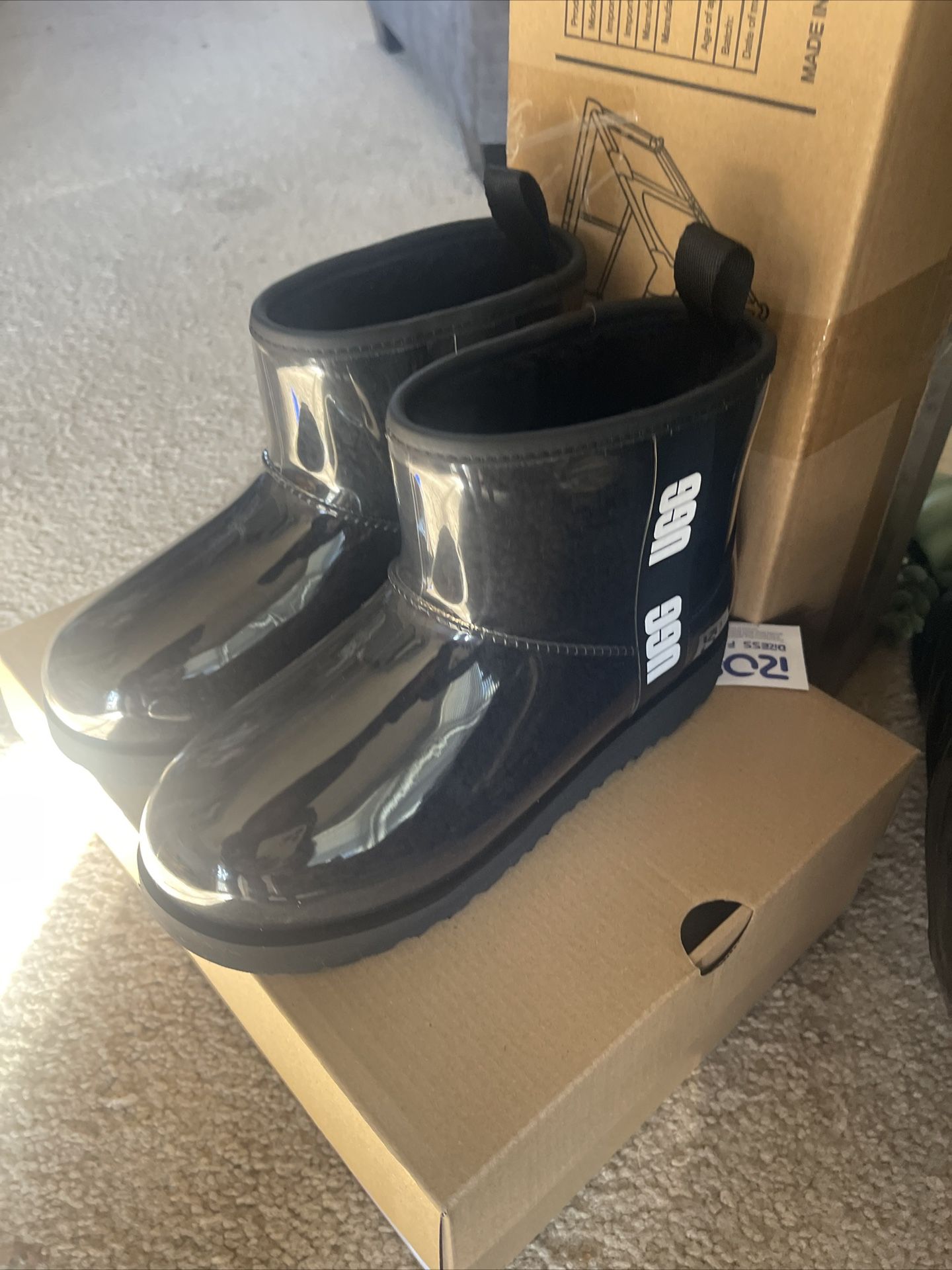 UGG Boots Black Waterproof NEW without Tags or Box  Size 6 38 1112386K