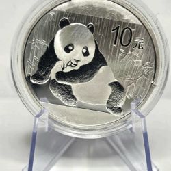  1oz 2015 .999 SILVER Panda In Capsule