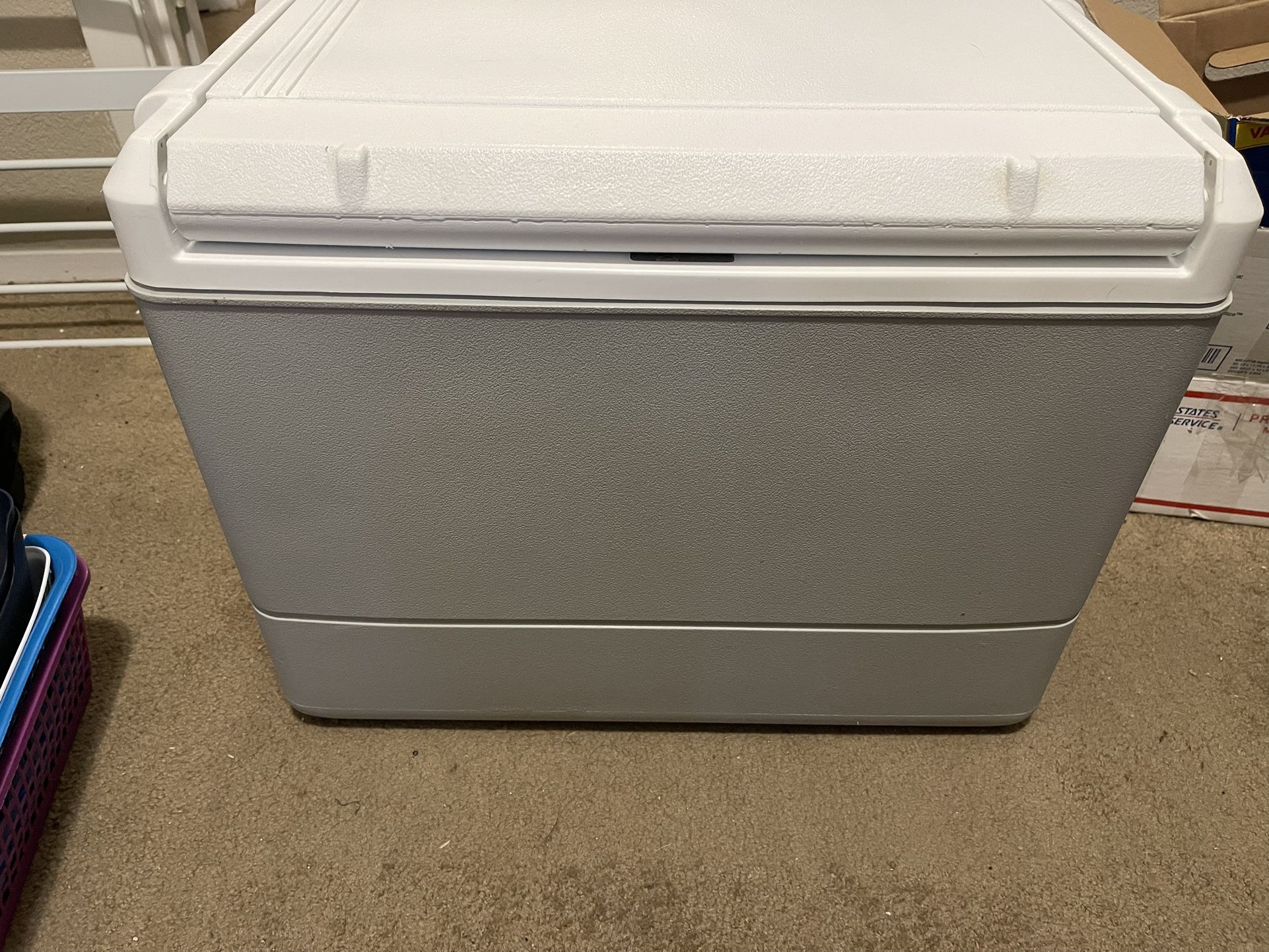 COLEMAN Gray Electric Cooler/Warmer Car & 120 V Wall Adaptor Plug in