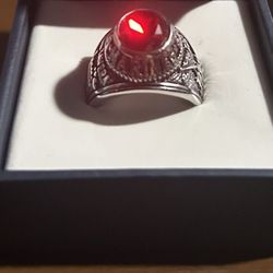 Ruby Red  Garnet Antique Ring  2002