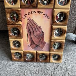 Wooden 14 stations of the cross