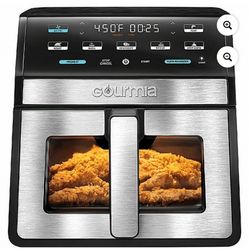 Gourmia Digital 8 qt Air Fryer, Black - Window, Light