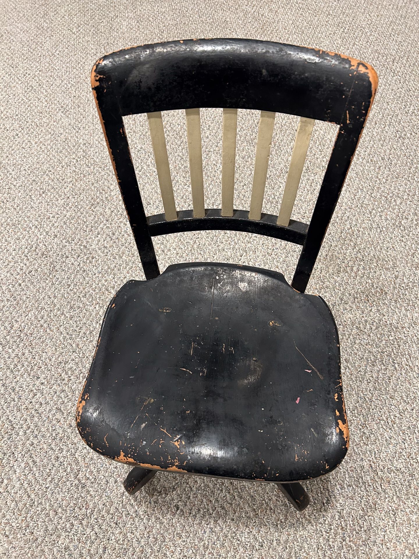 Antique Sikes Adjustable Swivel Desk Chair