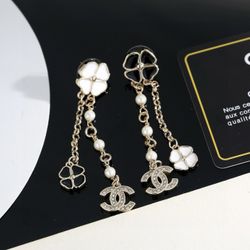 designer flower earrings Chane