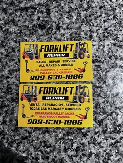 Forklift And Pallet Jacks.