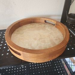 Marble and Wooden Tray
