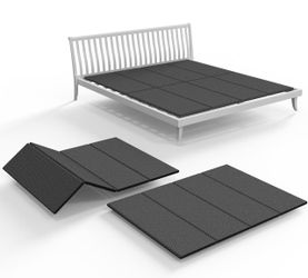 Bunkie Board King Size10mm (76" x 80") – Black Under Bed Support,Noise Minimizing,Breathable,Mattress Support for Platform Beds, Slatted Frames & Meta