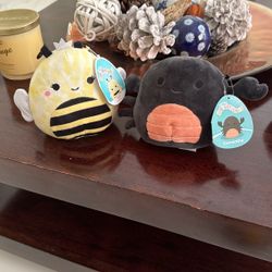 Mini Squishmallows (Bee and Scorpion)