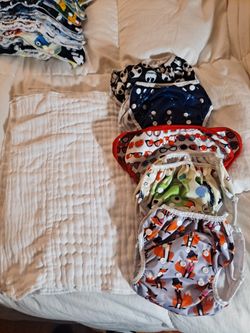 5 Reusable Prefold Diapers