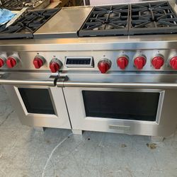 Wolf 48" Dual Fuel Gas Stove 