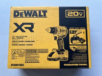Dewalt 20V XR Lithium-Ion Brushless 1/2 in. Drill/Driver Kit with (2) 4.0 Ah Batteries and Charger