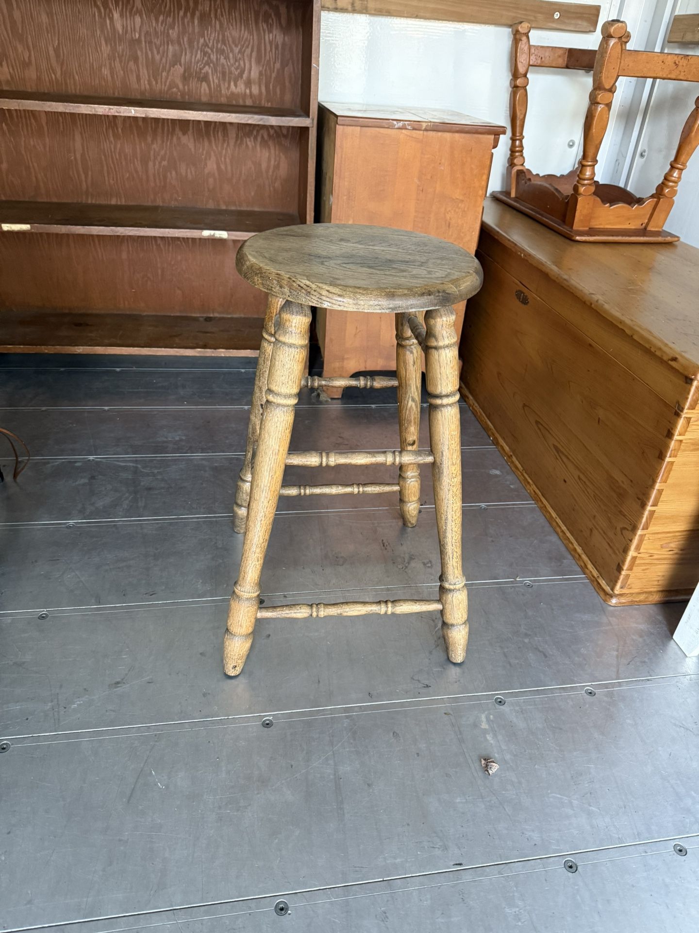 Stool - Old Sturdy Wood