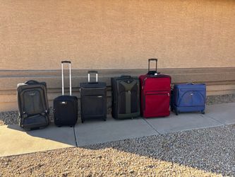 Suitcases - price ranges: 15-$30 each