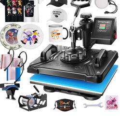 8 In 1 Heat press Brand New Box Black  