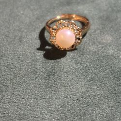 Gold PLATED Adjustable Pearl Ring