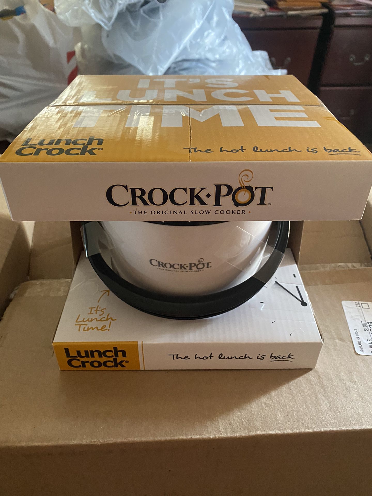 Lunch Crock, portable crock pot, slow cooker