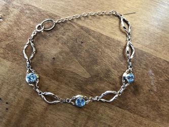 Vintage/antique 14k blue zircon bracelet