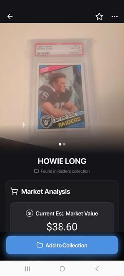 Howie Long rookie card