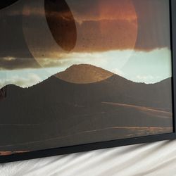 Sunset Decorative Photo With Black Frame