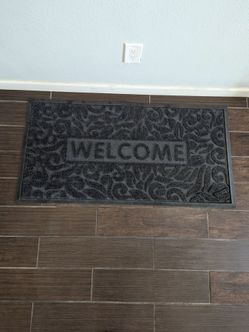 FREE Large Gray Welcome Mat