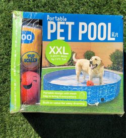 Portable Pet Pool With Toys