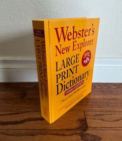 Webster Large Print Dictionary