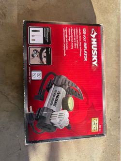 Husky 120 Volt Inflator w/ attachments
