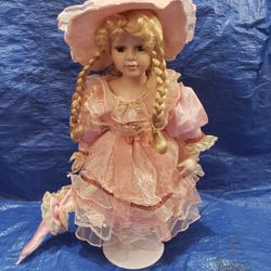 Porcelain Doll 17"