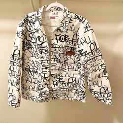Supreme X COMME DES GARÇON Printed Canvas Chore Coat 
