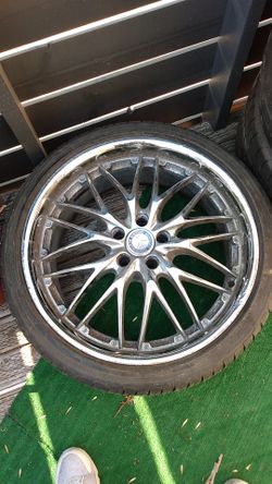 Mercedes and porsche tires and rims.