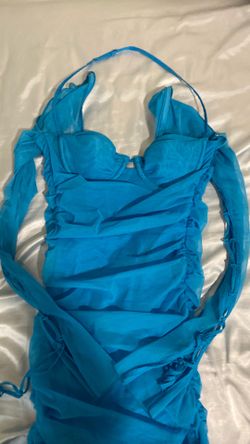 oh polly blue party dress
